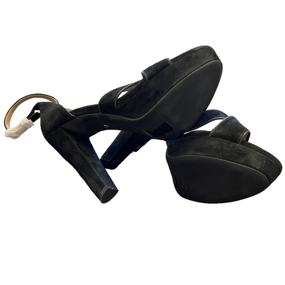 NEW RAYE Revolve Hedi Black Suede Platform Heels Sz. 8.5 - Picture 6 of 10